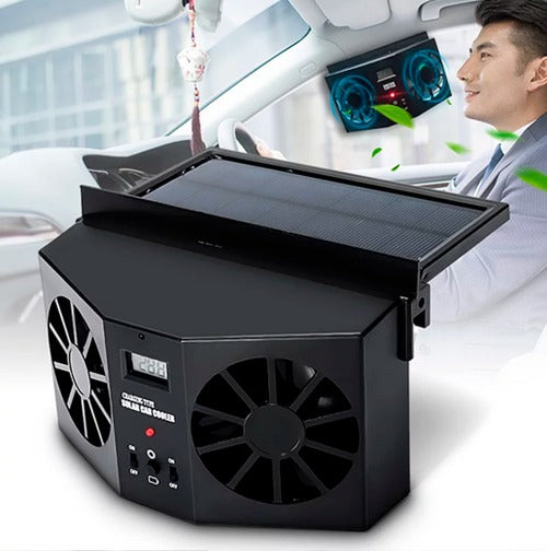 exaustor ventilador para carros com painel solar